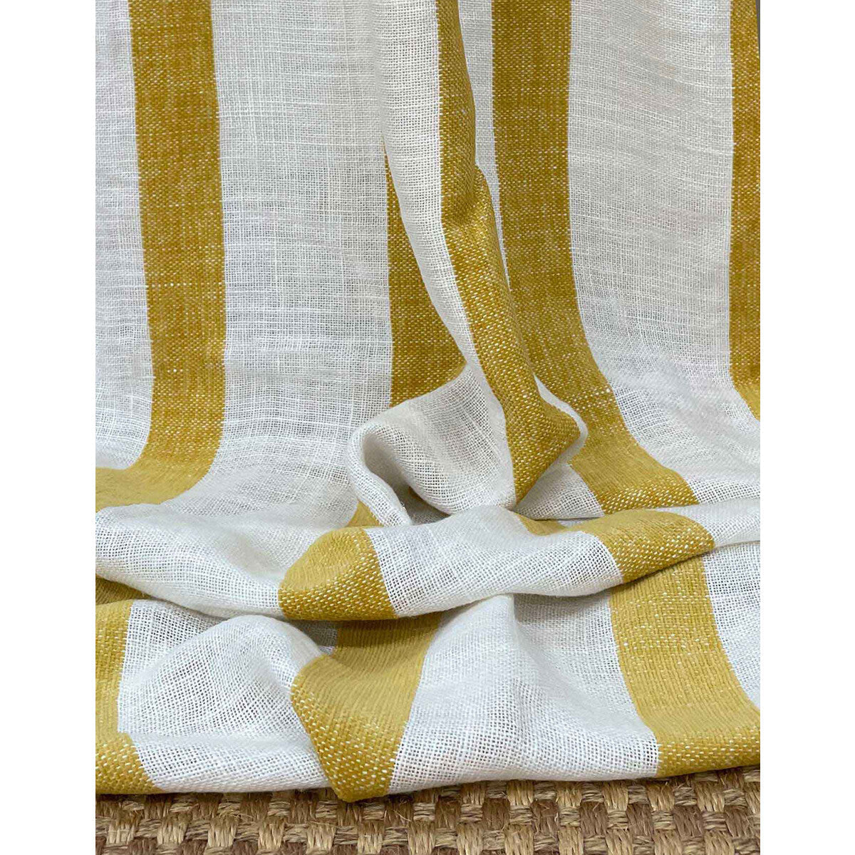 Barwa fabric in amarillo color - pattern number GDT5754.001.0 - by Gaston y Daniela in the Gaston y Daniela Marco Polo collection