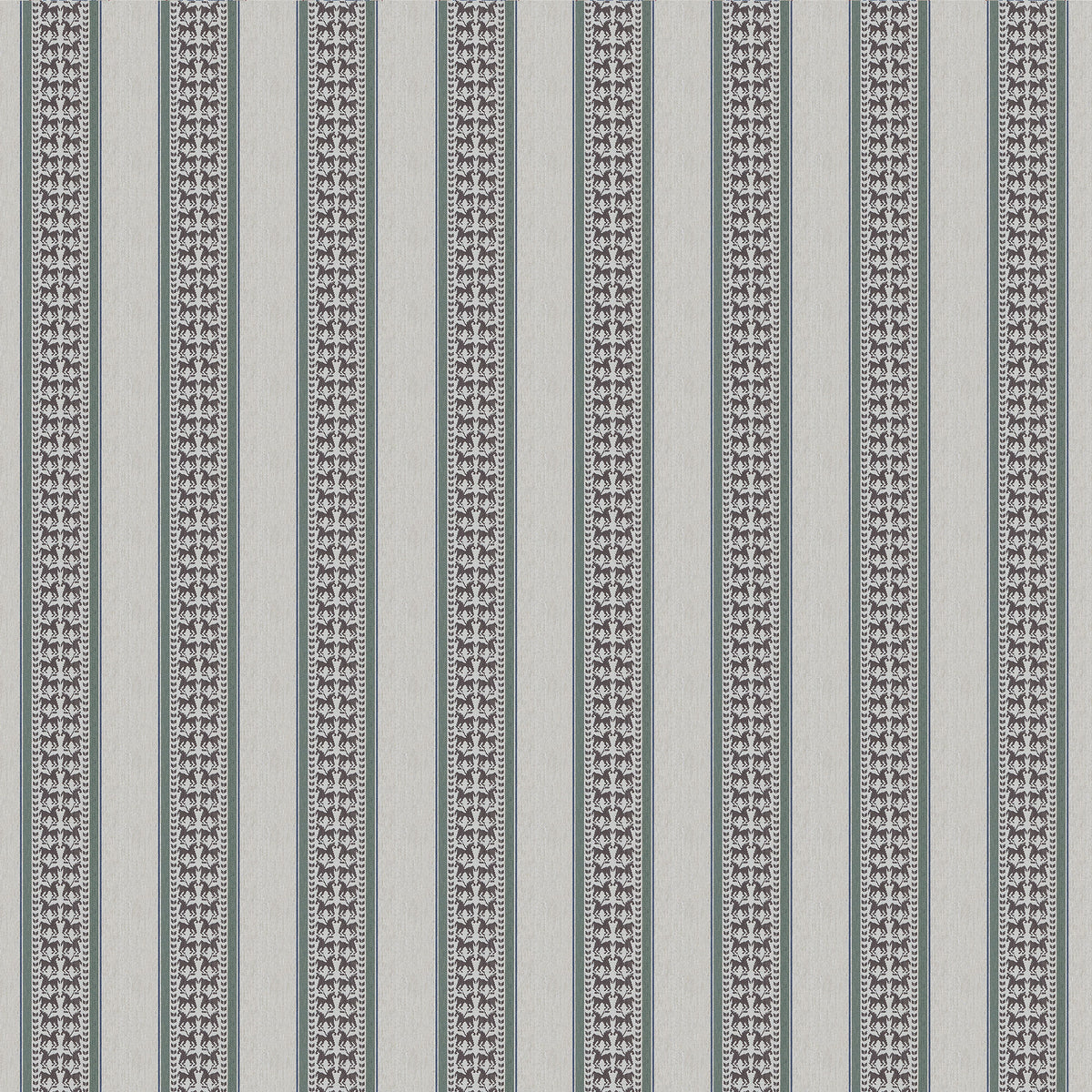 Troya fabric in Chocolate/Verde color - pattern number GDT5787.005.0 - by Gaston Y Daniela in the Gaston Y Daniela Icaria collection
