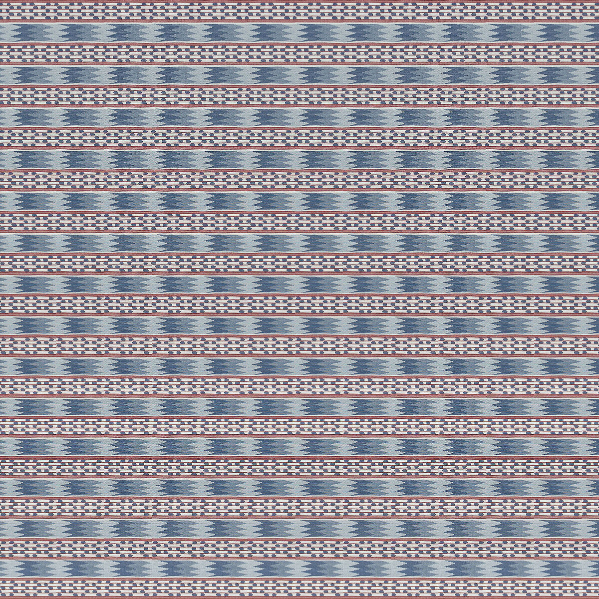 Efeso fabric in azul rojo color - pattern number GDT5788.001.0 - by Gaston y Daniela in the Gaston y Daniela Icaria collection