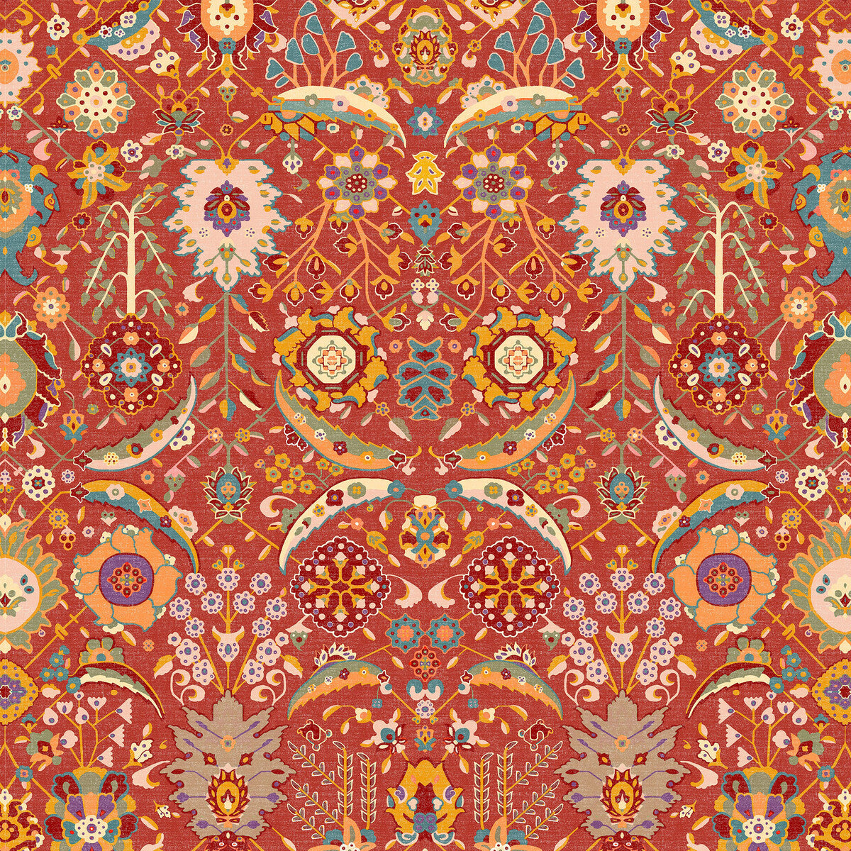 Eduarda fabric in teja color - pattern number GDT5792.004.0 - by Gaston y Daniela in the Gaston y Daniela Icaria collection