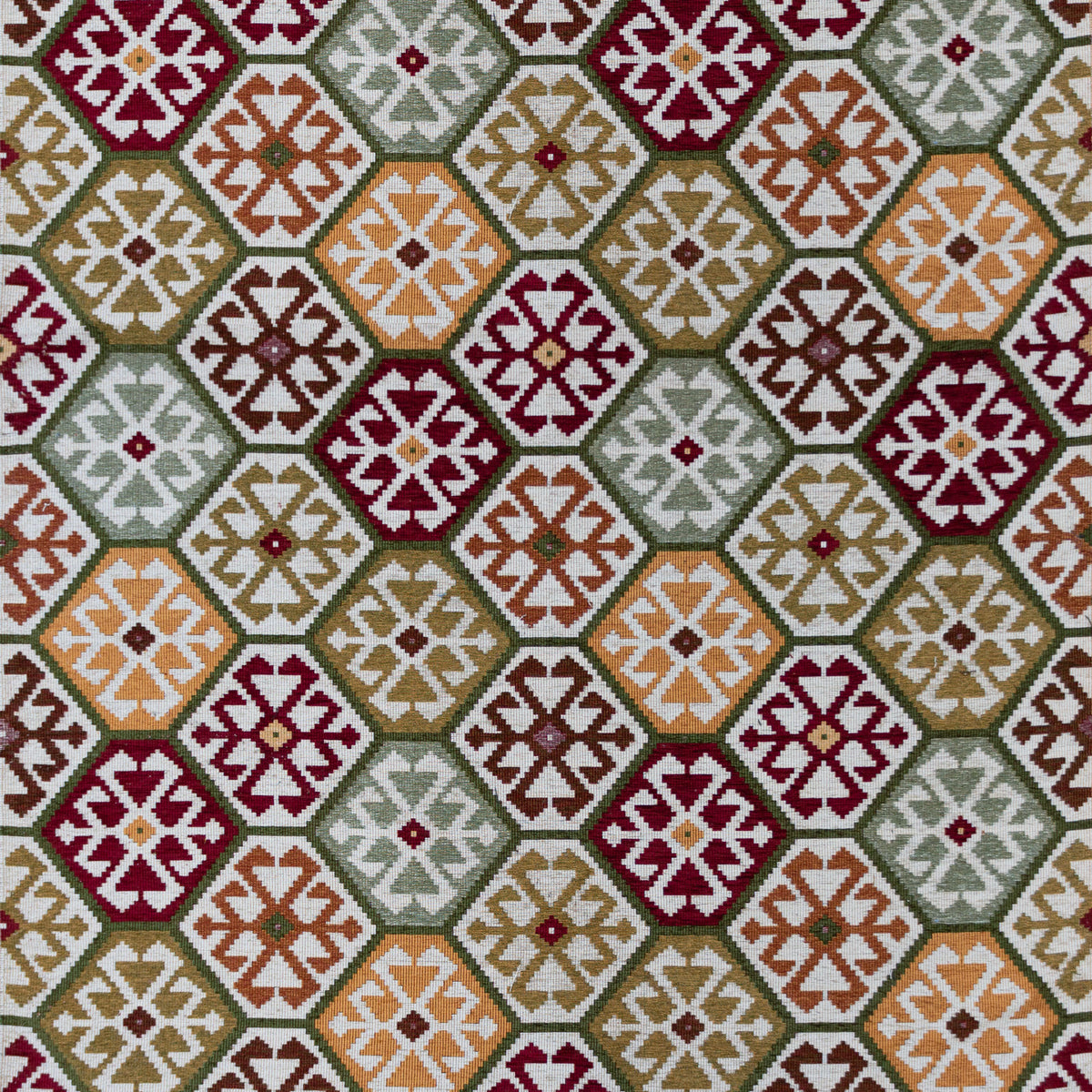 Tesalonica fabric in Rojo/Verde color - pattern number GDT5796.001.0 - by Gaston Y Daniela in the Gaston Y Daniela Icaria collection