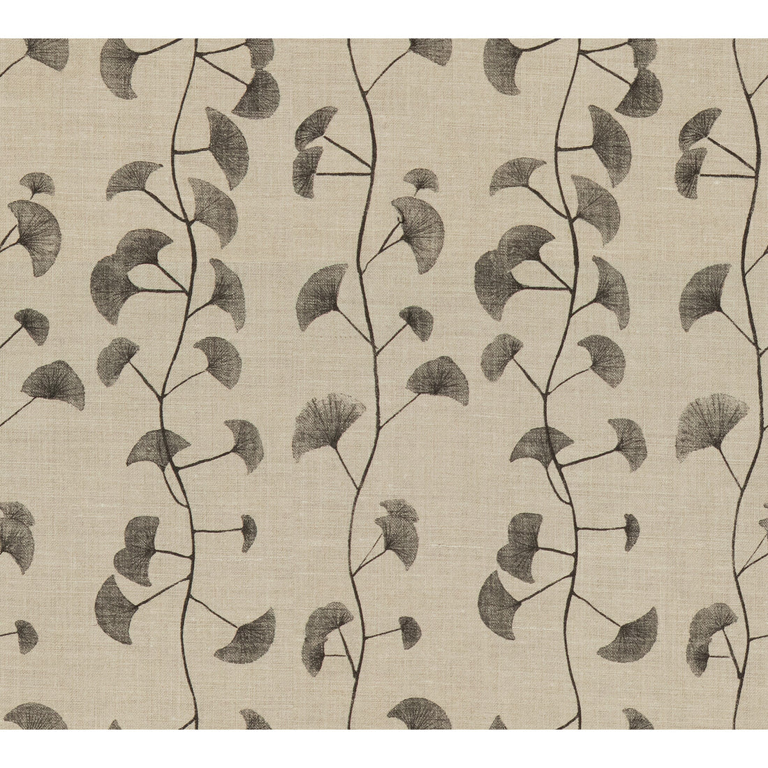 Fans fabric in natural/charcoal color - pattern GWF-2616.118.0 - by Lee Jofa Modern in the Allegra Hicks collection