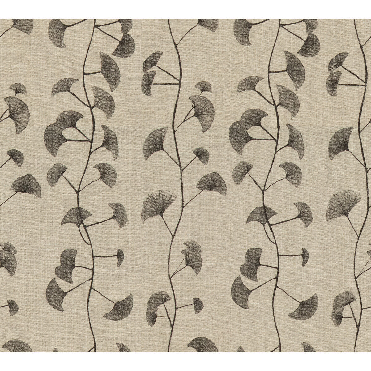 Fans fabric in natural/charcoal color - pattern GWF-2616.118.0 - by Lee Jofa Modern in the Allegra Hicks collection