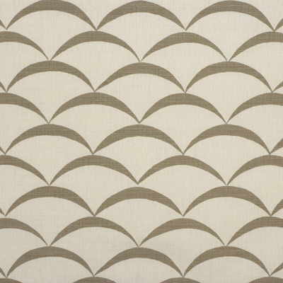 Crescent fabric in white/taupe color - pattern GWF-2618.111.0 - by Lee Jofa Modern in the Allegra Hicks collection