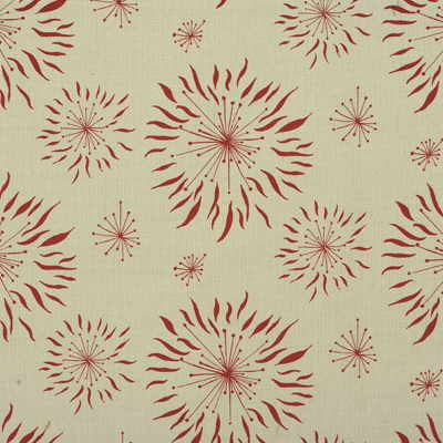 Dandelion fabric in cream/red color - pattern GWF-2619.169.0 - by Lee Jofa Modern in the Allegra Hicks collection