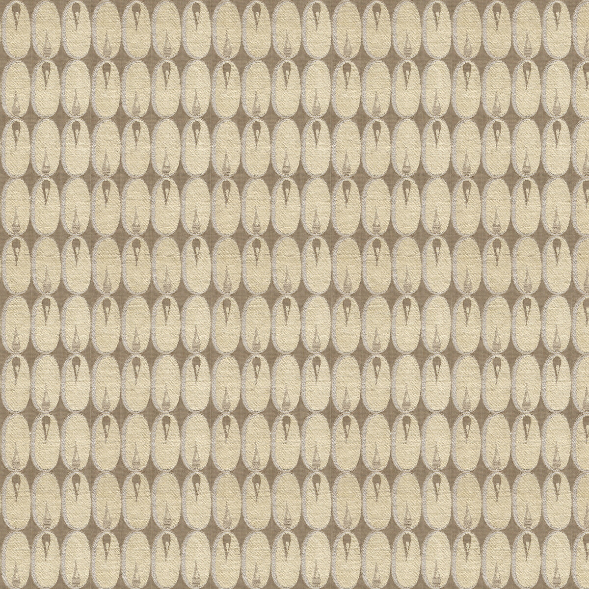 Oval Flame fabric in white color - pattern GWF-2924.116.0 - by Lee Jofa Modern in the Allegra Hicks II collection