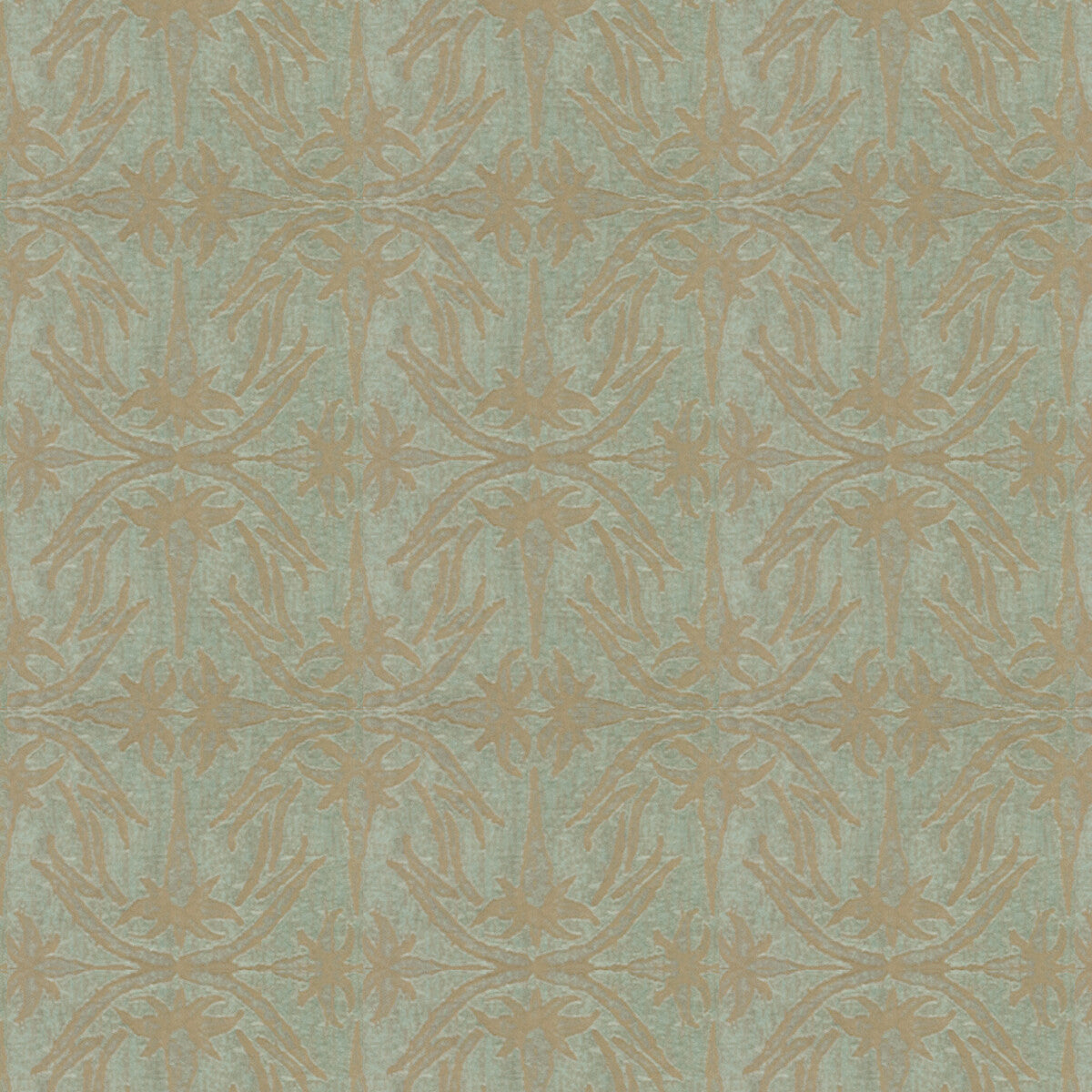 Lily Branch fabric in aqua color - pattern GWF-2926.13.0 - by Lee Jofa Modern in the Allegra Hicks II collection