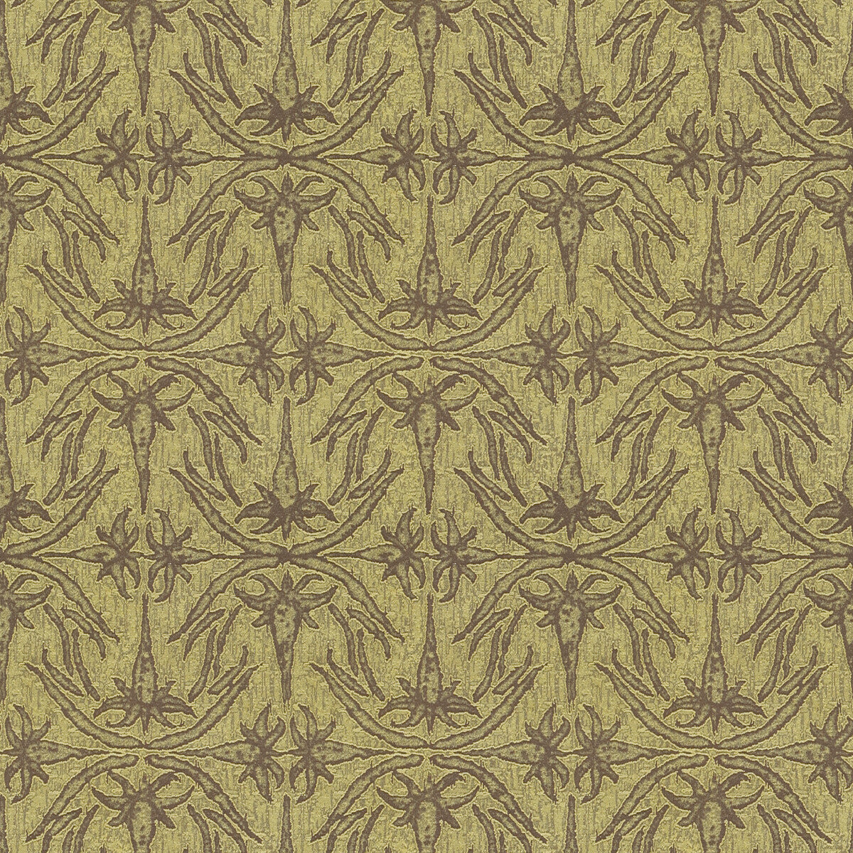 Lily Branch fabric in lime color - pattern GWF-2926.23.0 - by Lee Jofa Modern in the Allegra Hicks II collection
