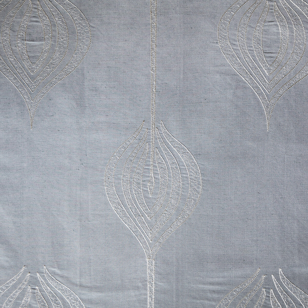 Tulip Embroidery fabric in aqua color - pattern GWF-2928.13.0 - by Lee Jofa Modern in the Allegra Hicks II collection