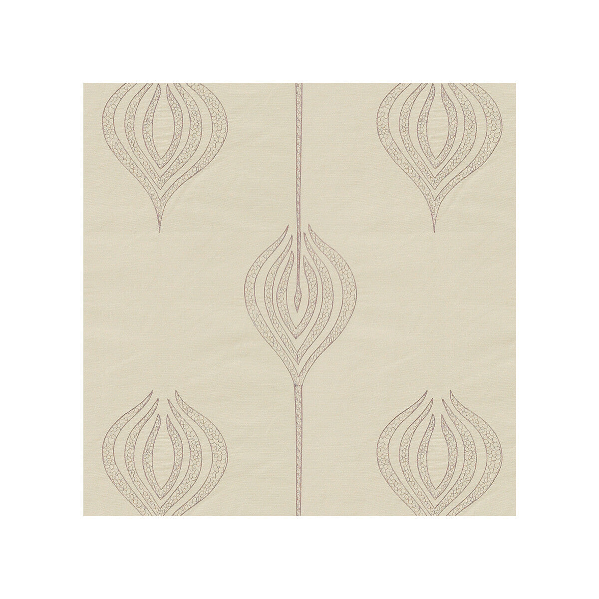 Tulip Embroidery fabric in mauve color - pattern GWF-2928.909.0 - by Lee Jofa Modern in the Allegra Hicks II collection