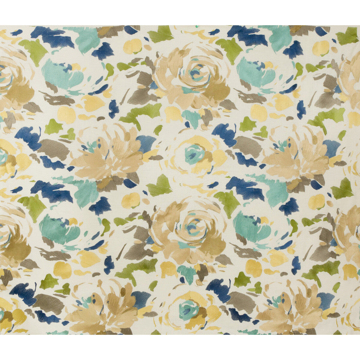 Kalos Emb fabric in teal/brass color - pattern GWF-3301.534.0 - by Lee Jofa Modern in the Kaleidoscope collection