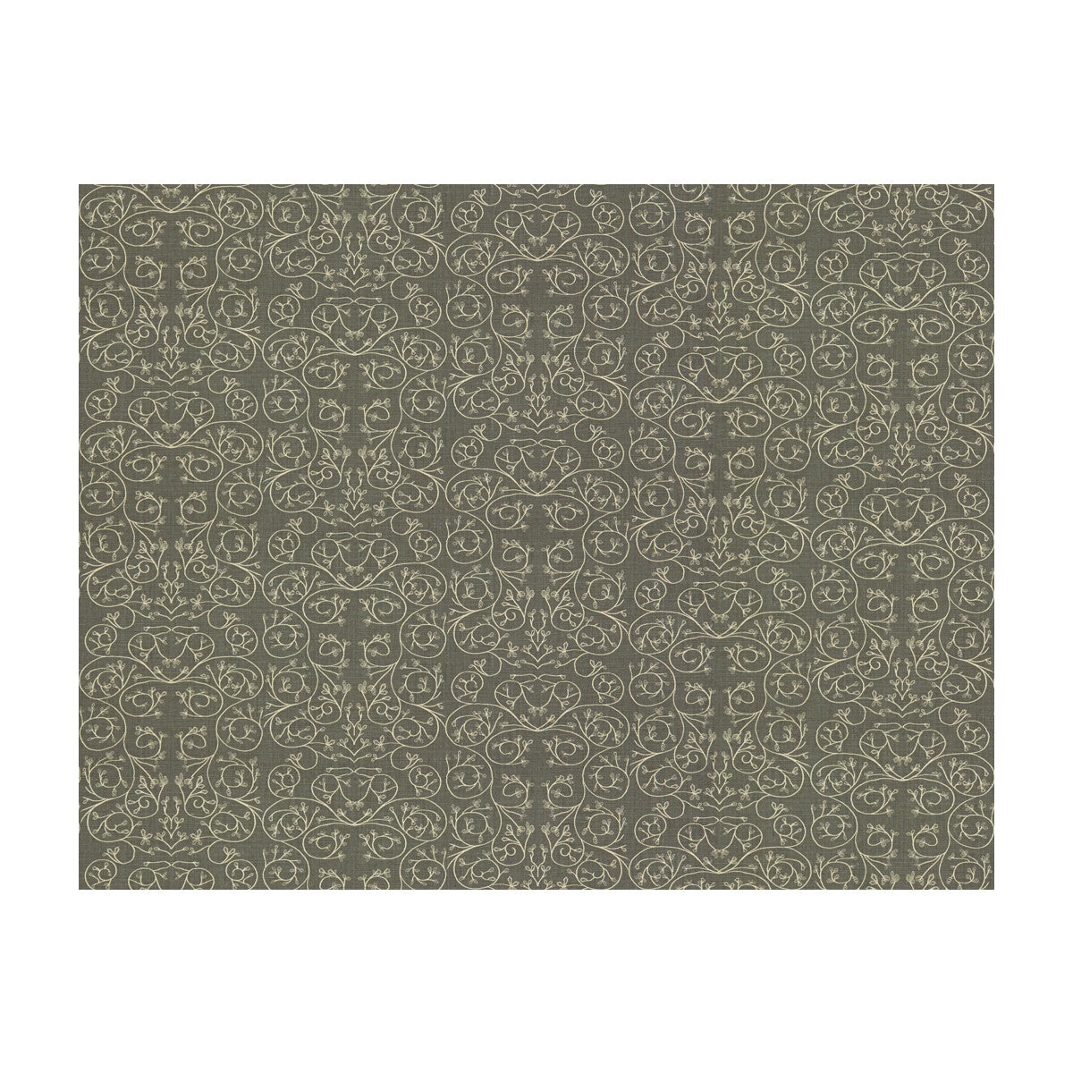 Garden Reverse fabric in metal color - pattern GWF-3512.11.0 - by Lee Jofa Modern in the Allegra Hicks Garden collection