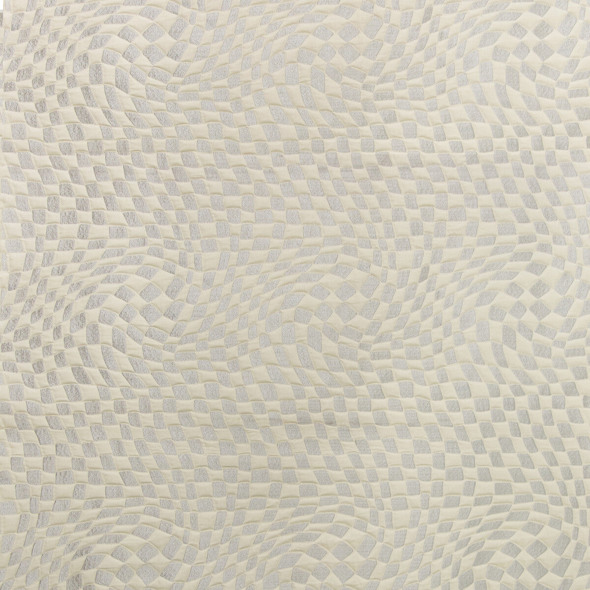 Ionic fabric in salt/silver color - pattern GWF-3725.111.0 - by Lee Jofa Modern in the Kelly Wearstler IV collection