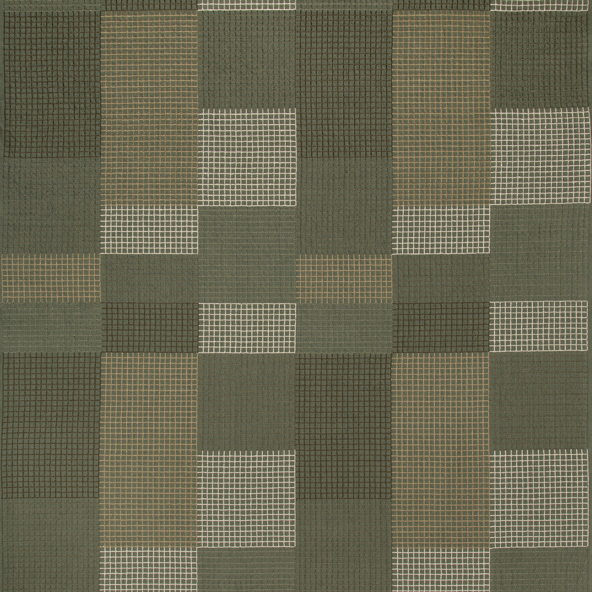 Gridlock fabric in hunter color - pattern GWF-3756.316.0 - by Lee Jofa Modern in the Kelly Wearstler V collection