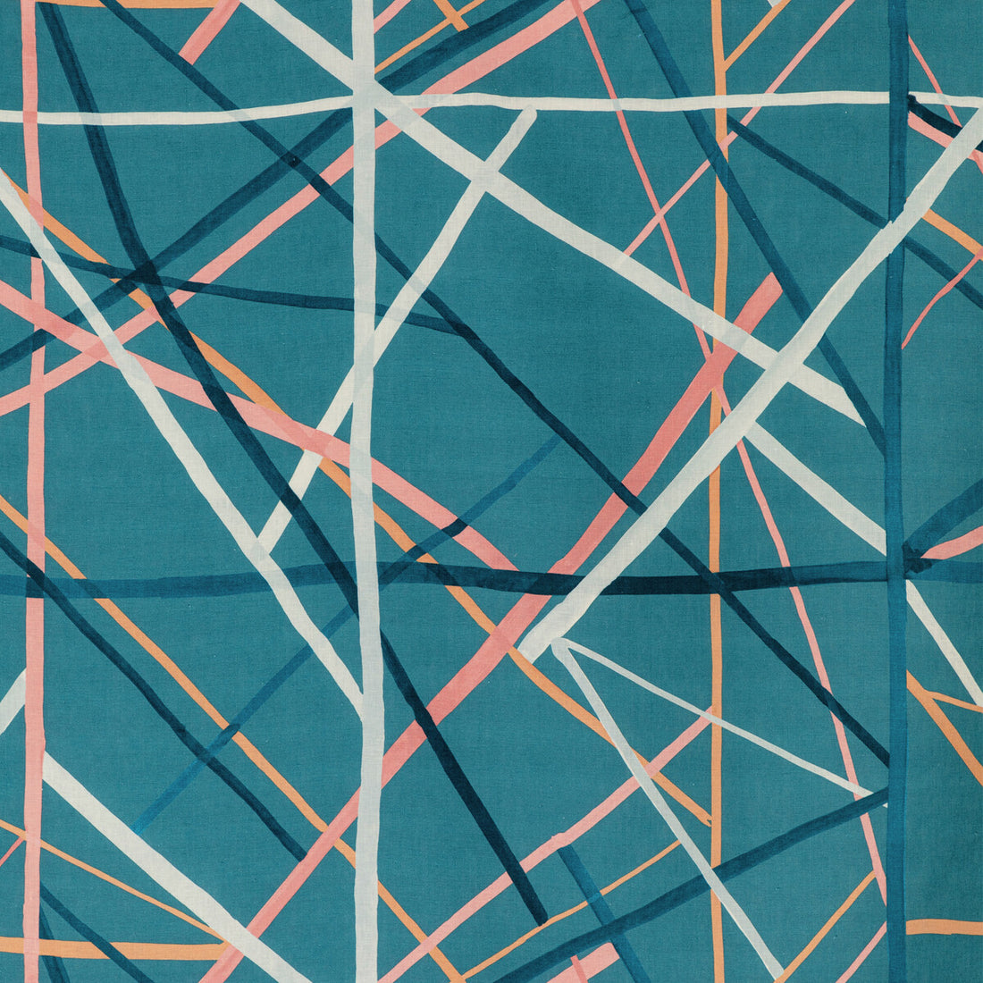 Simpatico Print fabric in teal color - pattern GWF-3771.335.0 - by Lee Jofa Modern in the Kelly Wearstler VI collection