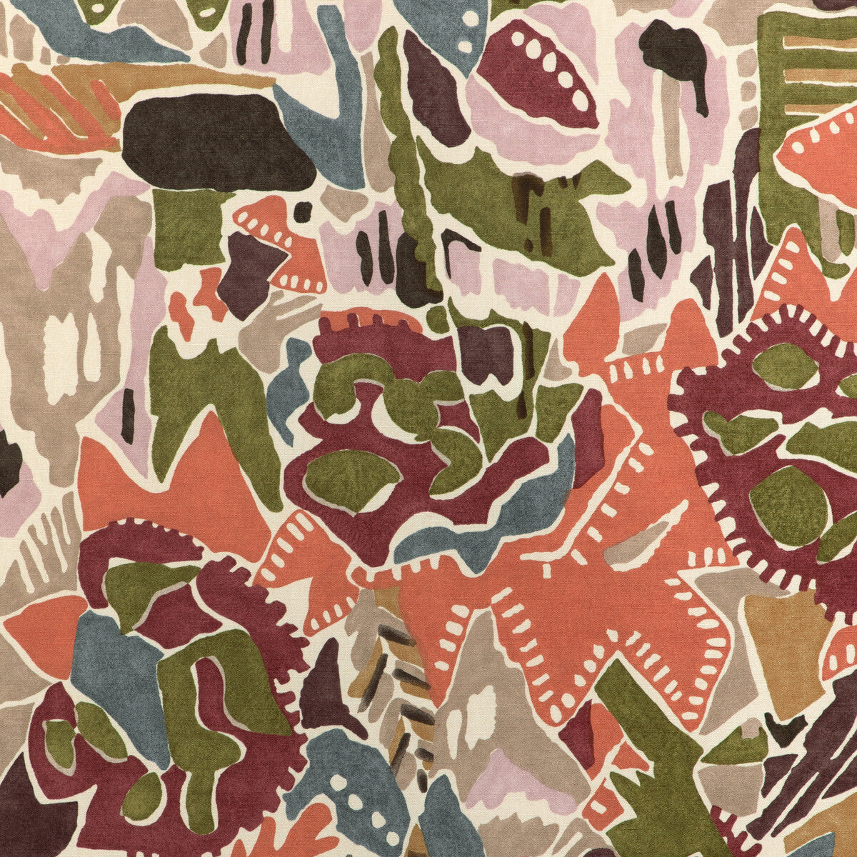 Chrystie Print fabric in plum clay color - pattern number GWF-3804.310.0 - by Lee Jofa Modern in the Soho collection