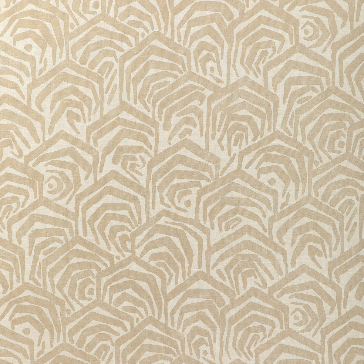 Greene Print fabric in buff color - pattern number GWF-3807.16.0 - by Lee Jofa Modern in the Soho collection