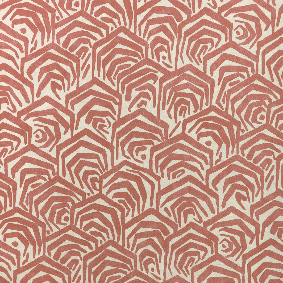 Greene Print fabric in clay color - pattern number GWF-3807.24.0 - by Lee Jofa Modern in the Soho collection
