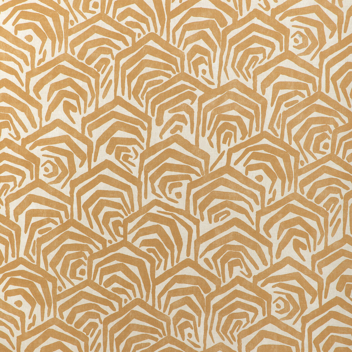 Greene Print fabric in gold color - pattern number GWF-3807.4.0 - by Lee Jofa Modern in the Soho collection
