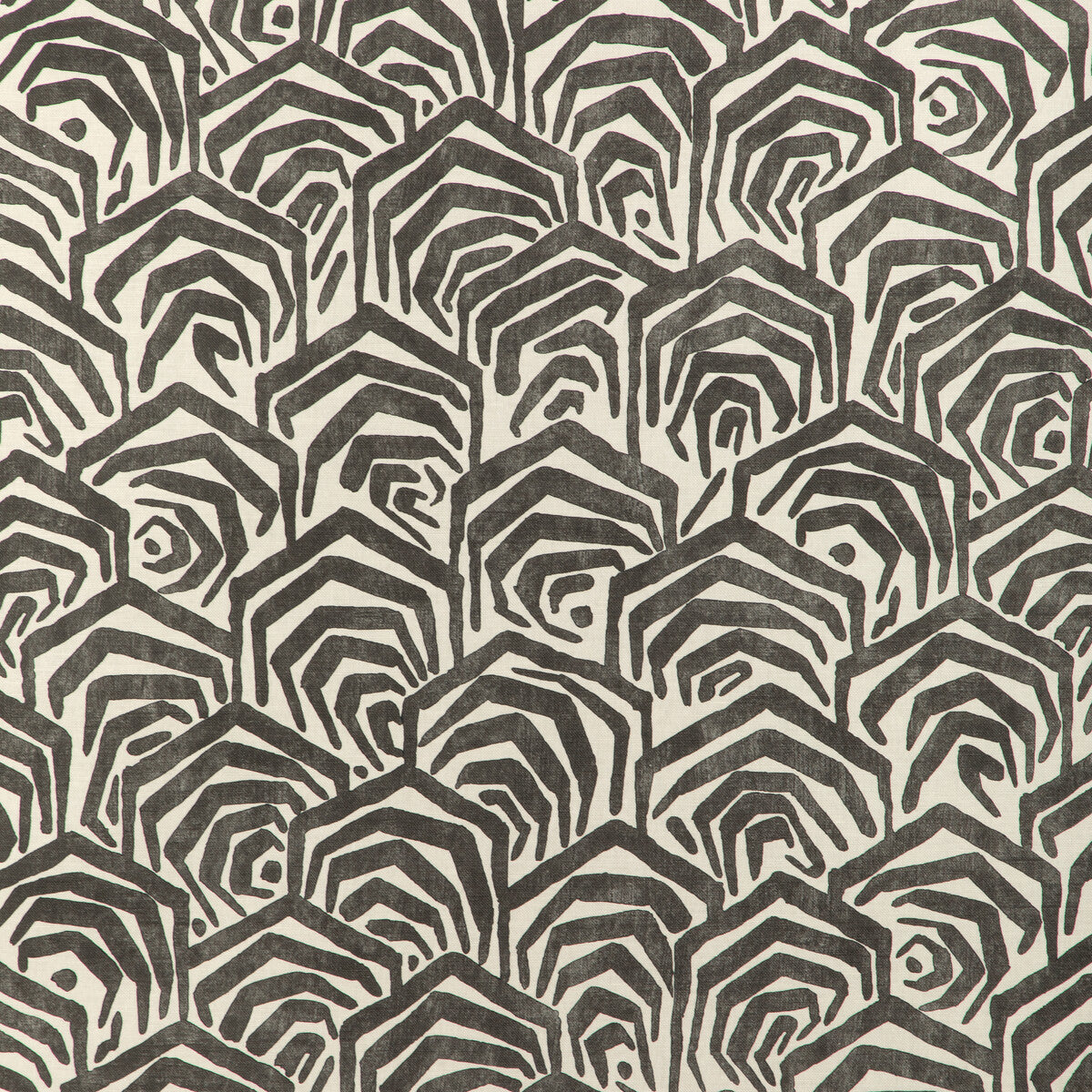 Greene Print fabric in noir color - pattern number GWF-3807.8.0 - by Lee Jofa Modern in the Soho collection