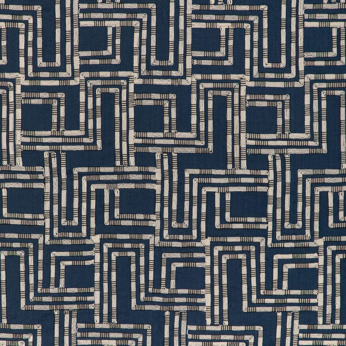 Circuit Emb fabric in azure color - pattern number GWF-3813.51.0 - by Lee Jofa Modern in the Cadence collection