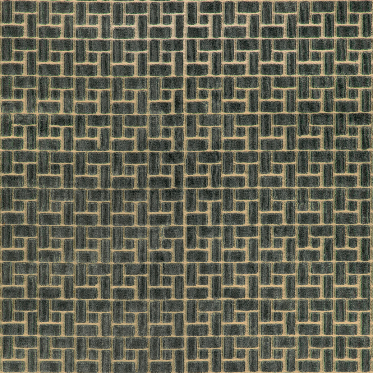 Fieldstone Velvet fabric in lake color - pattern number GWF-3818.13.0 - by Lee Jofa Modern in the Cadence collection