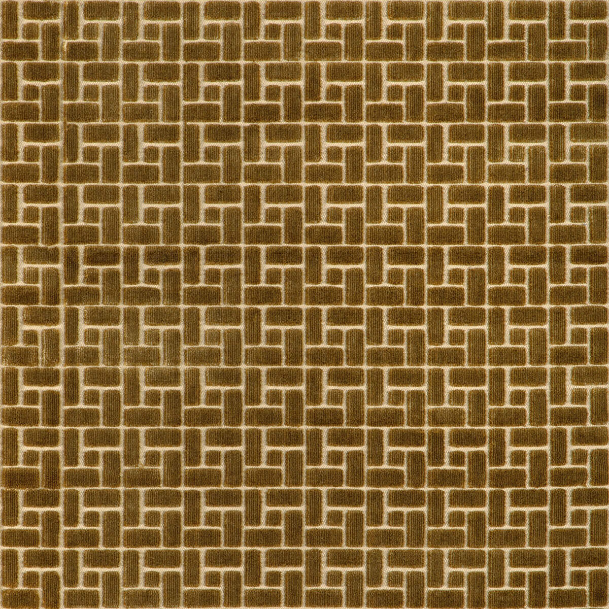 Fieldstone Velvet fabric in gold color - pattern number GWF-3818.4.0 - by Lee Jofa Modern in the Cadence collection