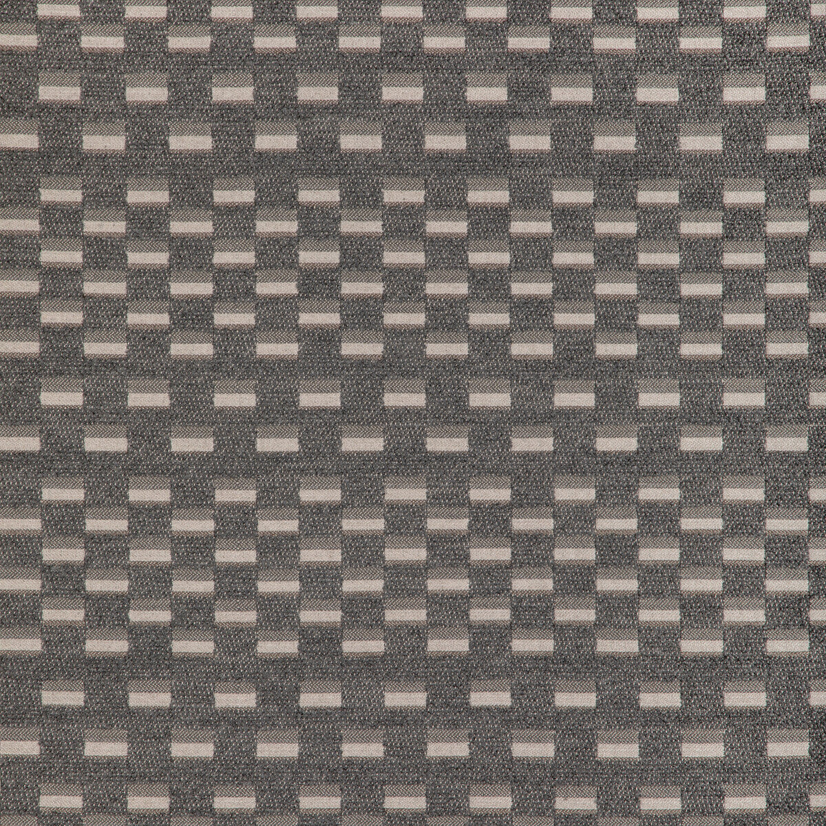 Solano fabric in charcoal color - pattern number GWF-3822.2111.0 - by Lee Jofa Modern in the Kelly Wearstler Mesa collection