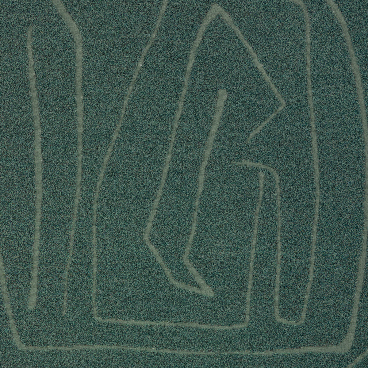 Graffito Boucle fabric in teal color - pattern number GWF-3829.13.0 - by Lee Jofa Modern in the Kelly Wearstler Transit collection