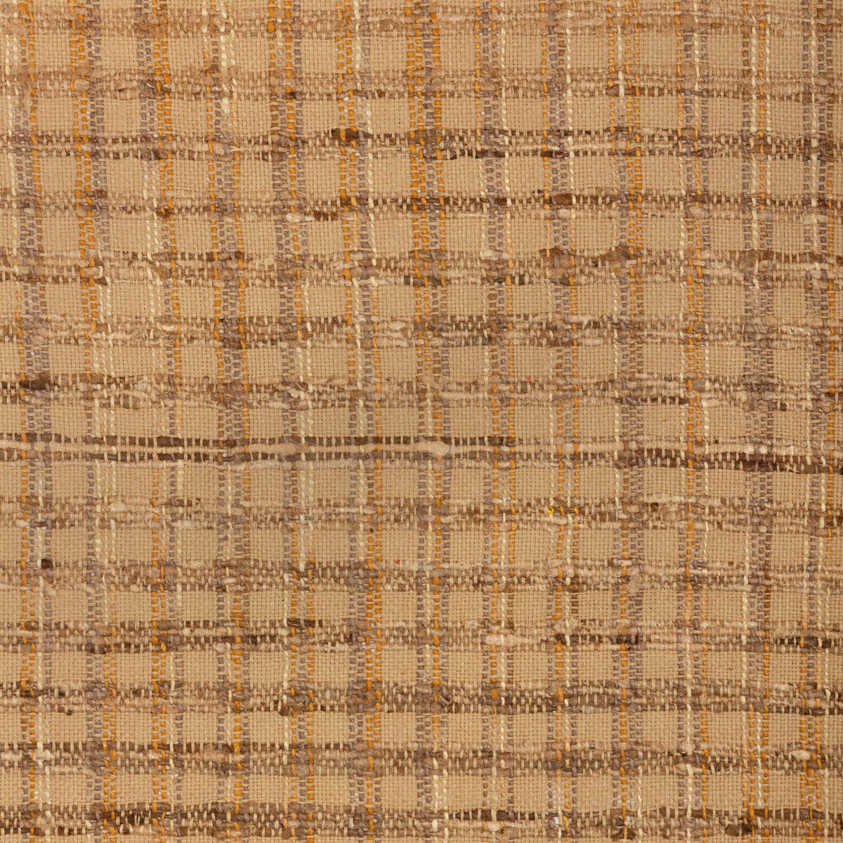 Grid fabric in amber color - pattern number GWF-3835.64.0 - by Lee Jofa Modern in the Kelly Wearstler Transit collection