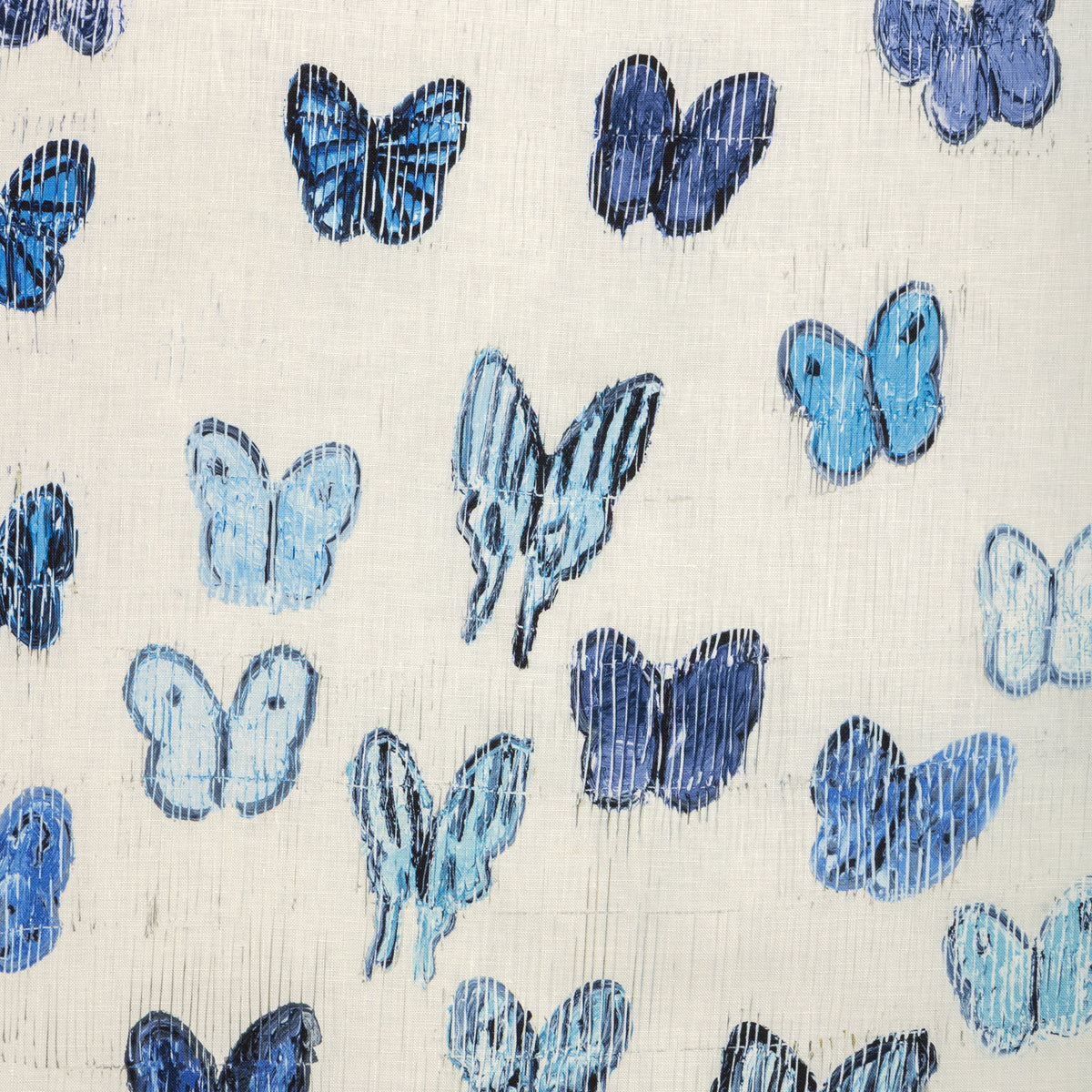 Flutter fabric in The Blues color - pattern number GWF-3838.513.0 - by Lee Jofa Modern in the Hunt Slonem Belle Terre collection