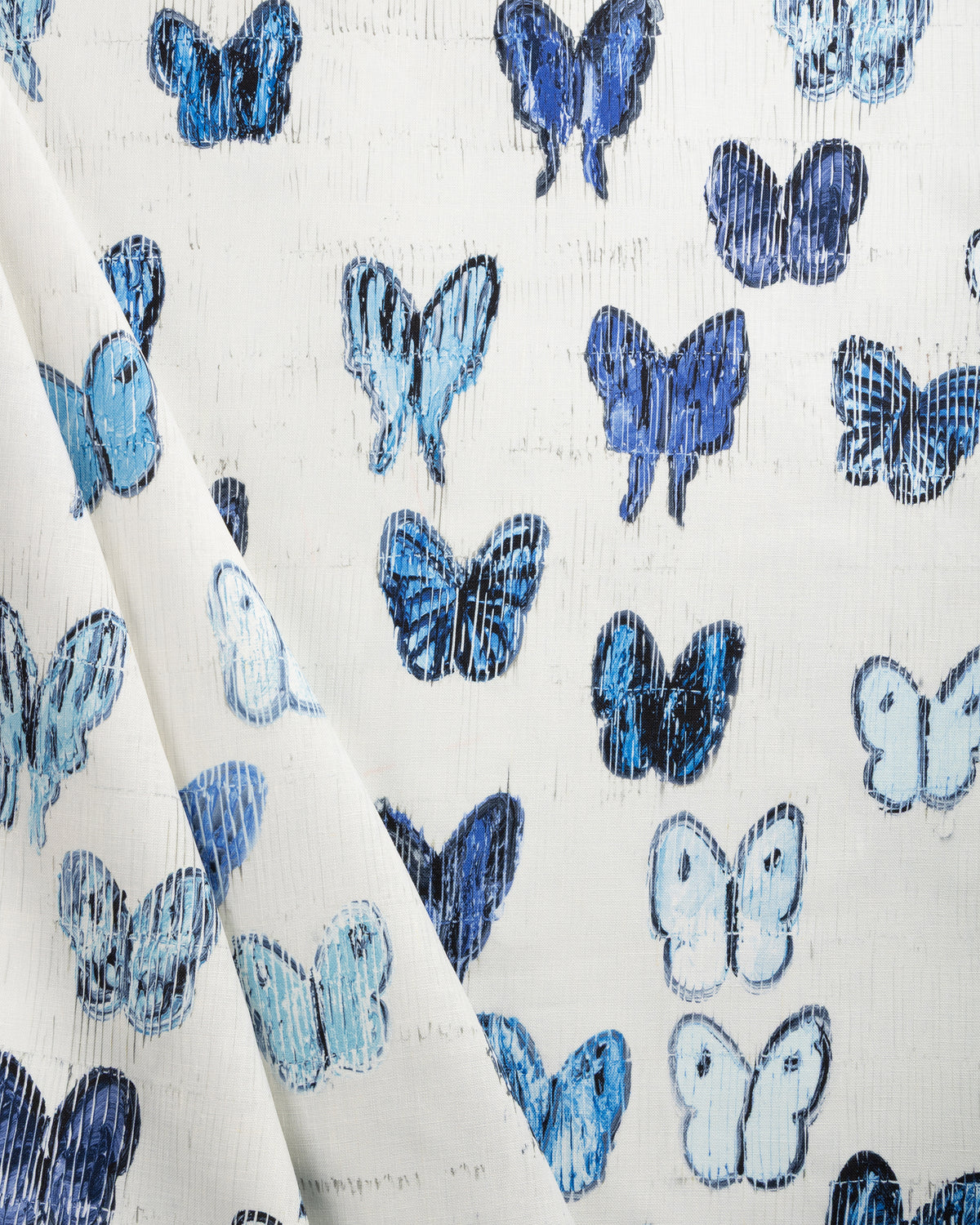 Flutter fabric in The Blues color - pattern number GWF-3838.513.0 - by Lee Jofa Modern in the Hunt Slonem Belle Terre collection
