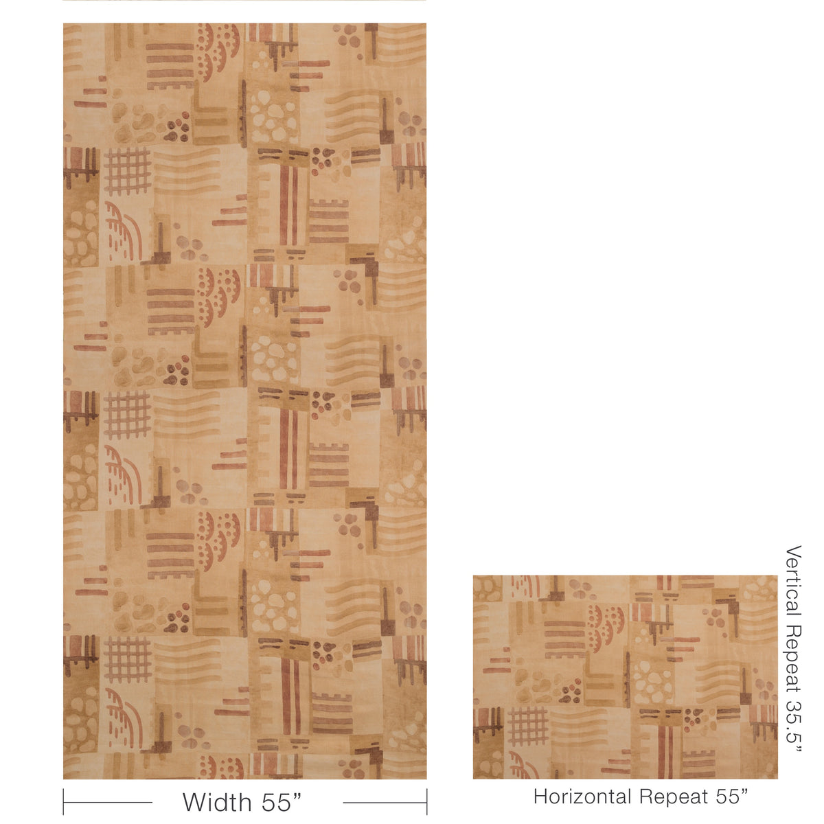 Veda fabric in Clay color - pattern number GWF-3842.424.0 - by Lee Jofa Modern in the Kelly Wearstler Tela collection