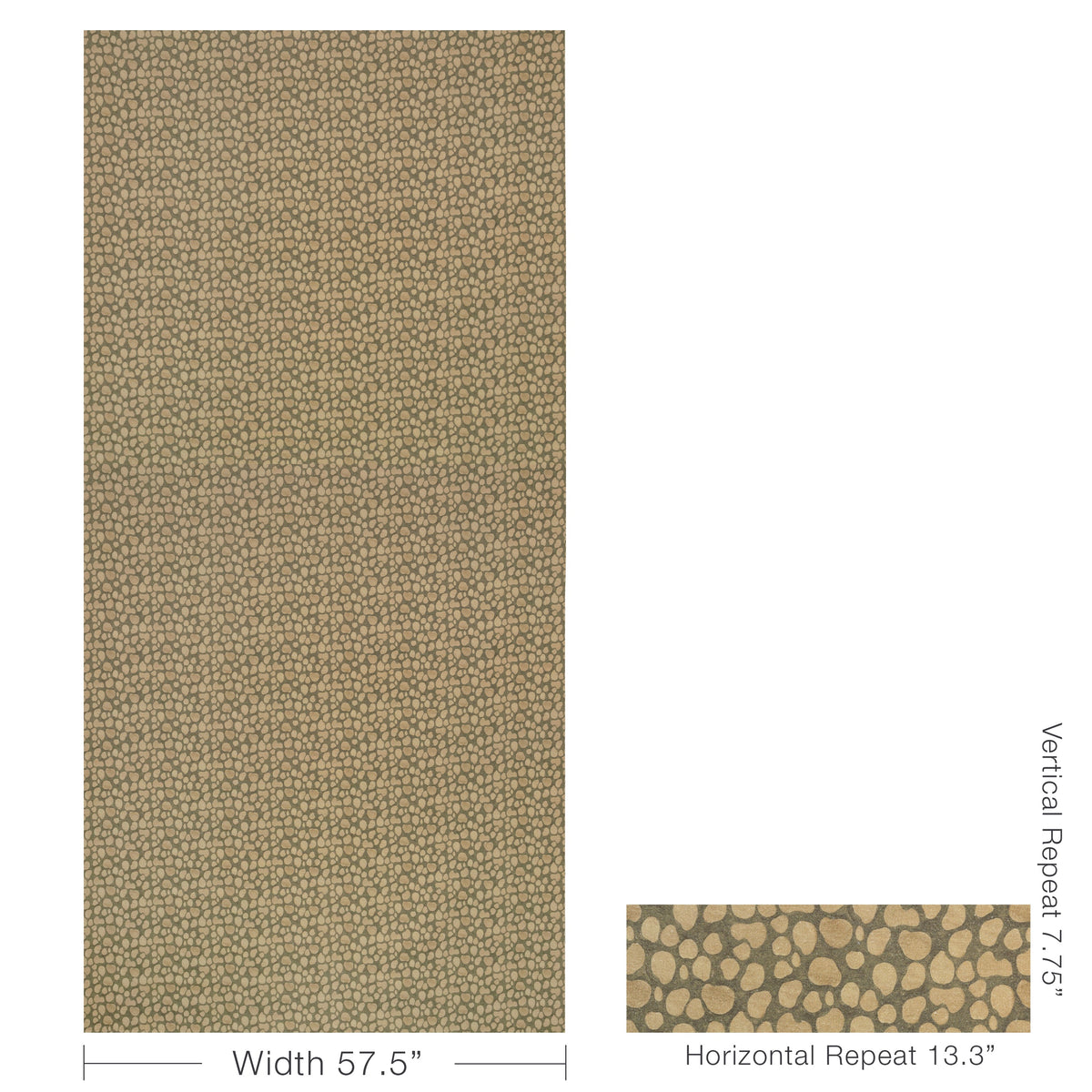 Pebblis fabric in Sundust/Sable color - pattern number GWF-3843.6116.0 - by Lee Jofa Modern in the Kelly Wearstler Tela collection