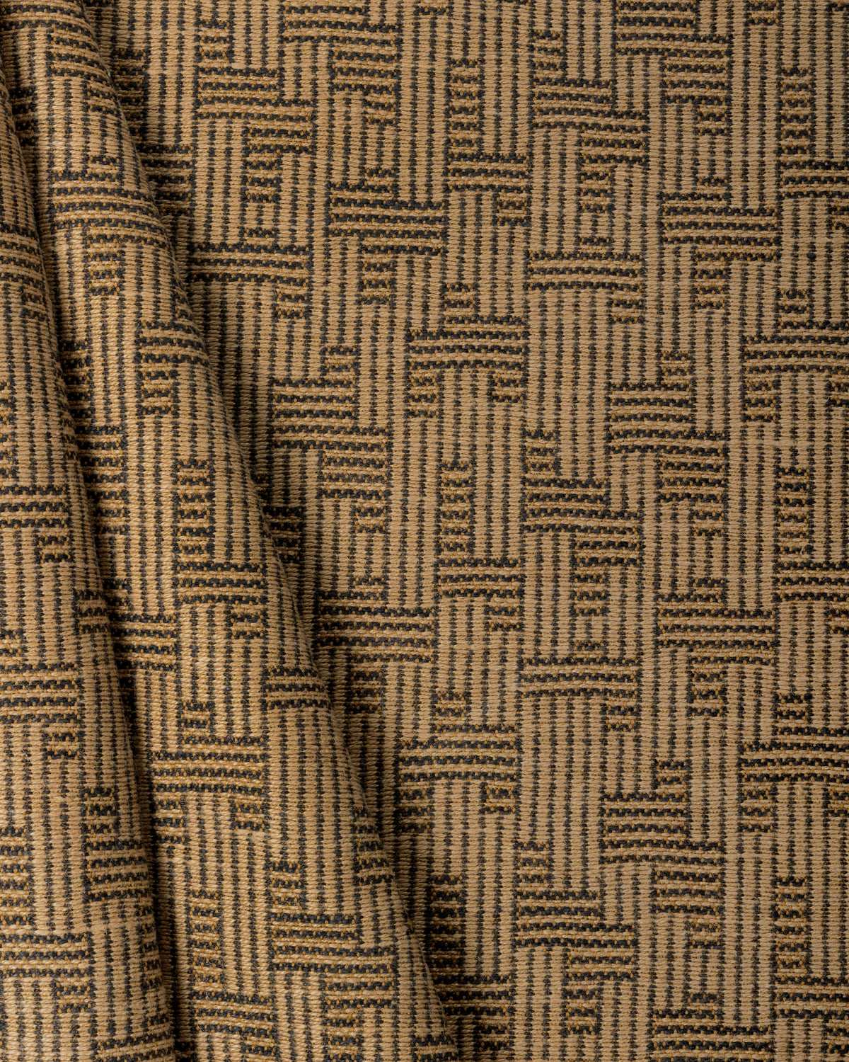 Orbis fabric in Sesame/Tar color - pattern number GWF-3847.421.0 - by Lee Jofa Modern in the Kelly Wearstler Tela collection