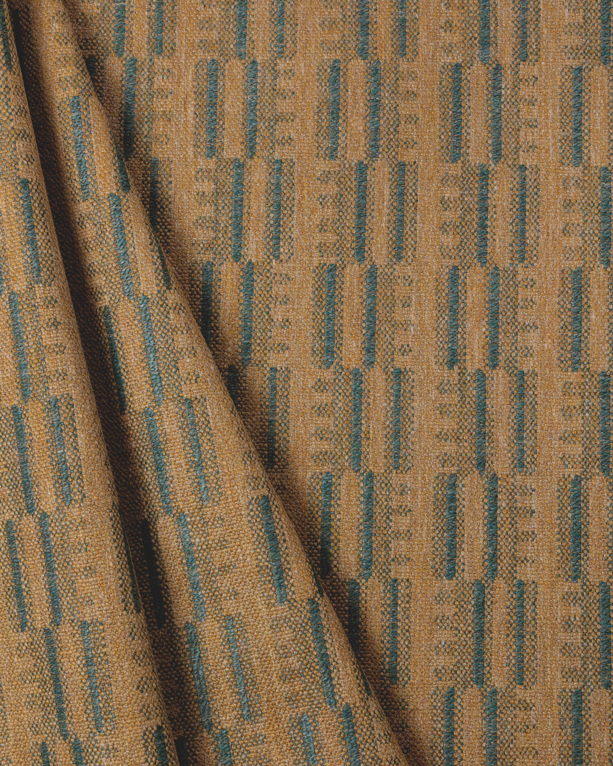 Stratum fabric in Ochre/Jade color - pattern number GWF-3848.413.0 - by Lee Jofa Modern in the Kelly Wearstler Tela collection