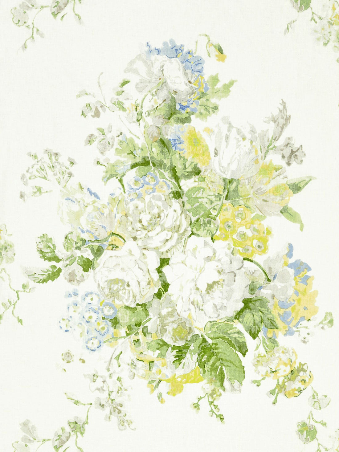 Sybilla Bouquet fabric in hillside color - pattern number GW 000216621 - by Scalamandre in the Grey Watkins collection