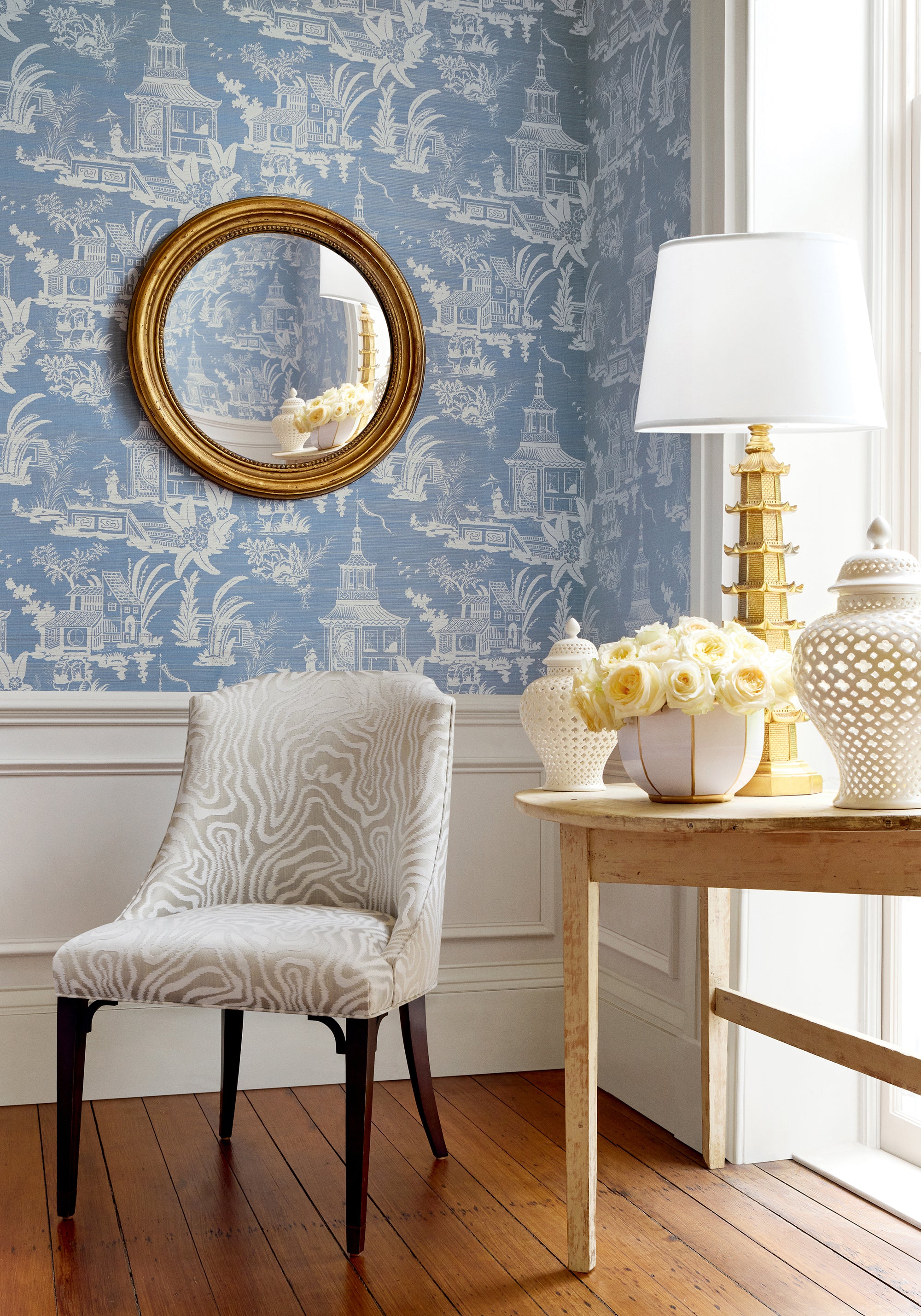 Bailey Dining Chair in Thibaut&