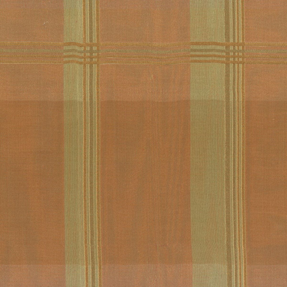 Iridescent Plaid fabric in terracotta color - pattern number HB 00031540 - by Scalamandre in the Old World Weavers collection