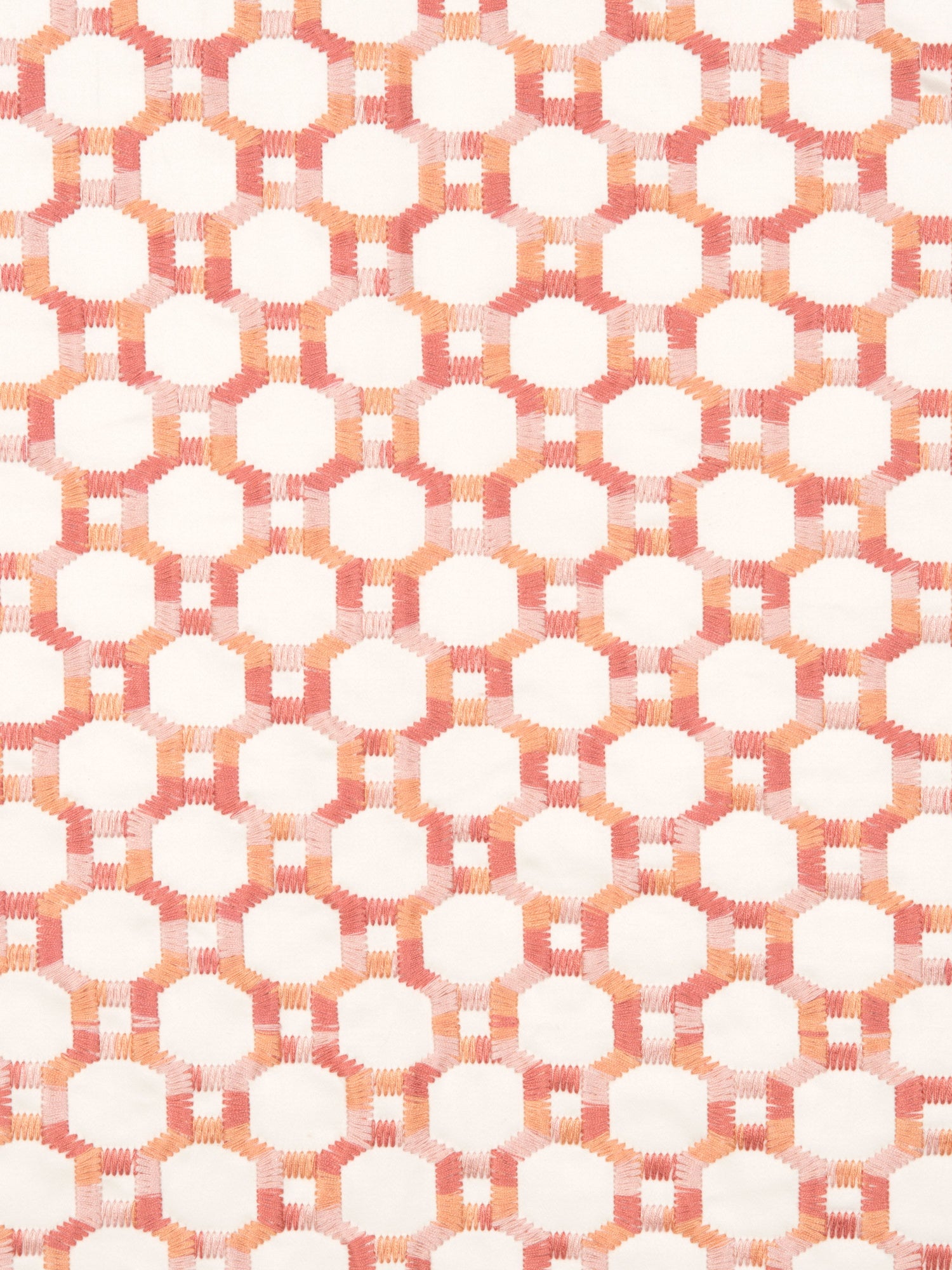 Island Trellis fabric in peach color - pattern number HN 000342014 - by Scalamandre in the Stark Scalamandre Fabric LLC collection