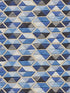 Carousel fabric in blue color - pattern number HN 000442006 - by Scalamandre in the Stark Scalamandre Fabric LLC collection