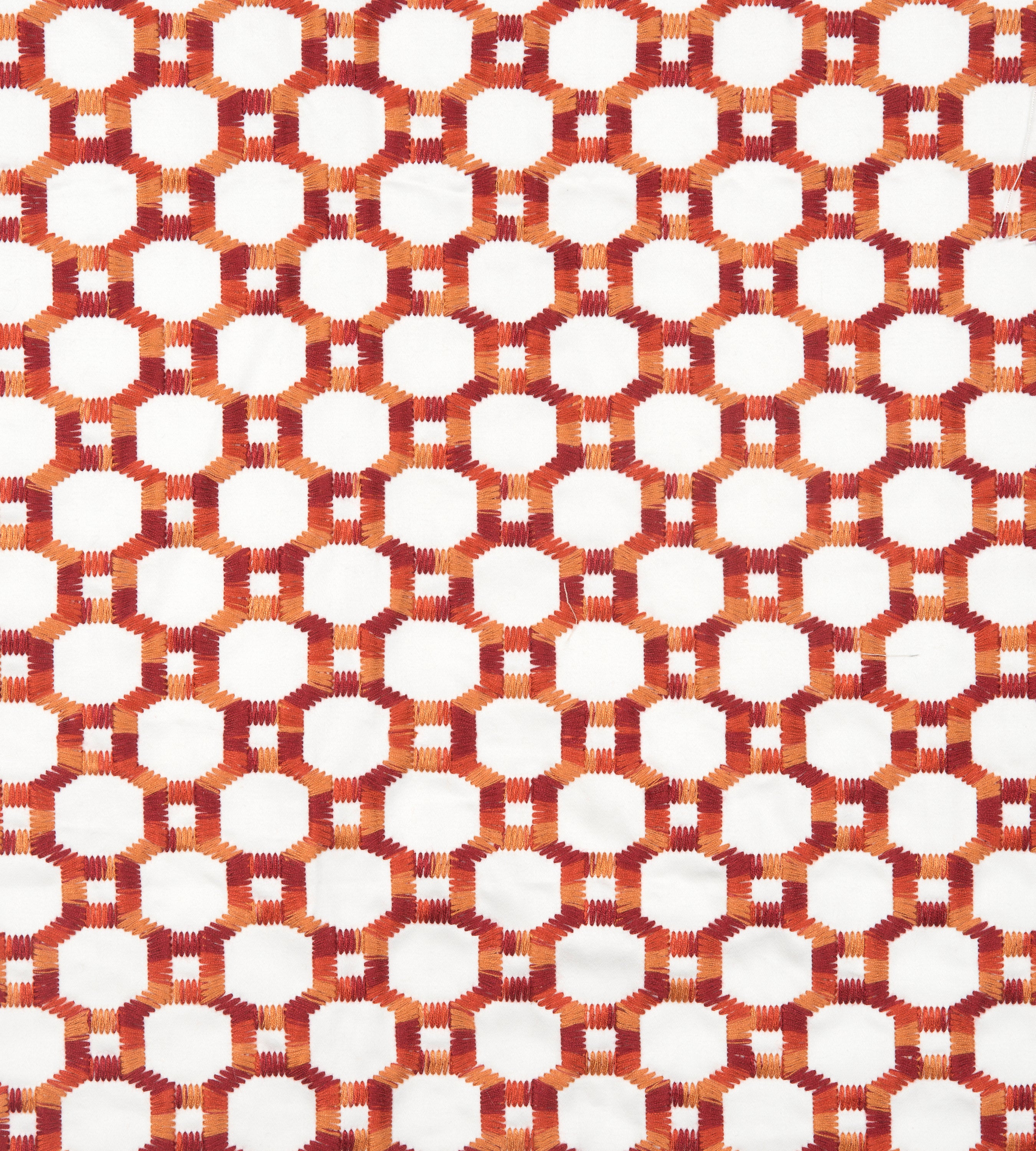 Island Trellis fabric in red color - pattern number HN 000442014 - by Scalamandre in the Scalamandre Dec 2024 collection