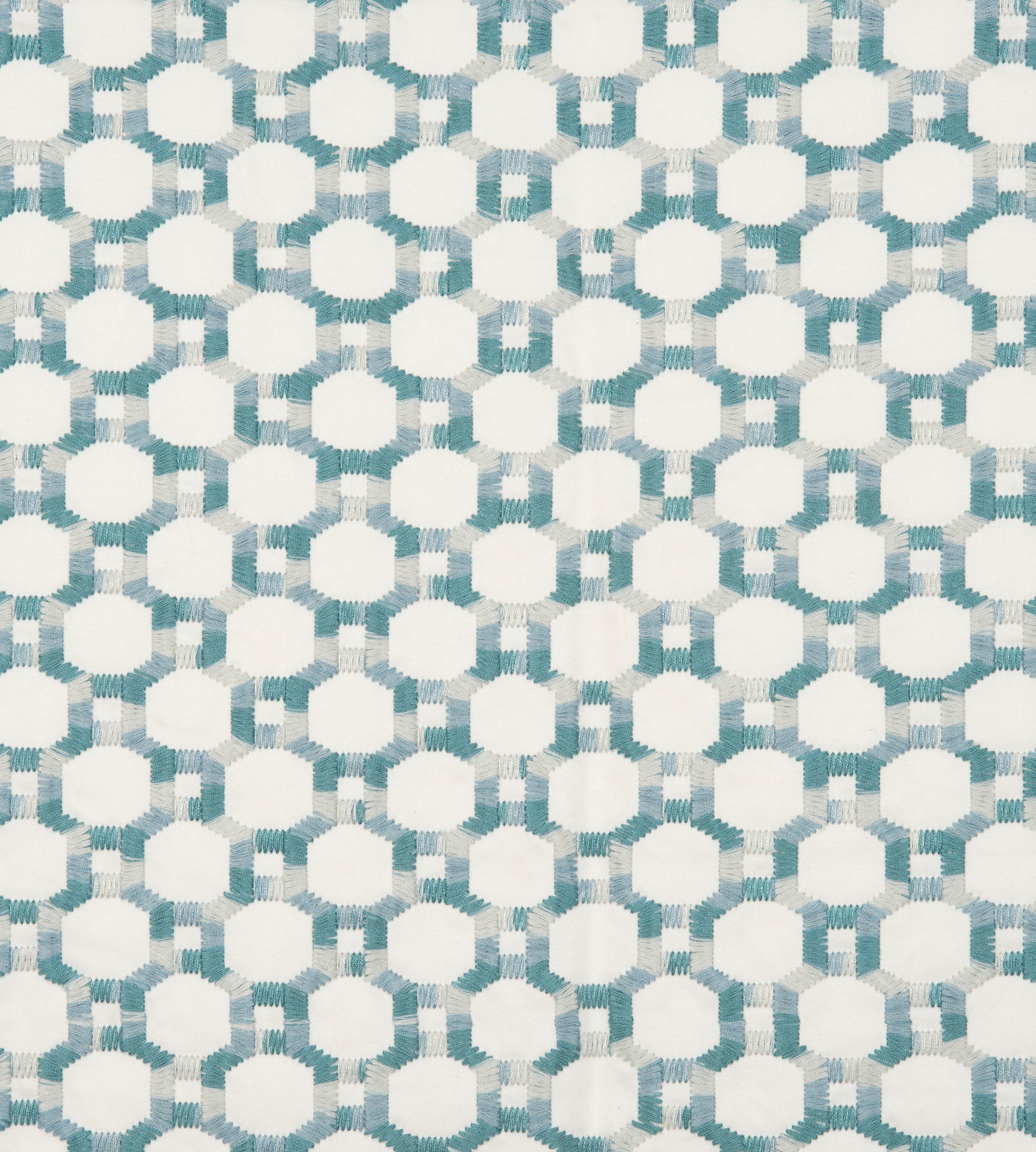 Island Trellis fabric in aqua color - pattern number HN 000642014 - by Scalamandre in the Scalamandre Dec 2024 collection