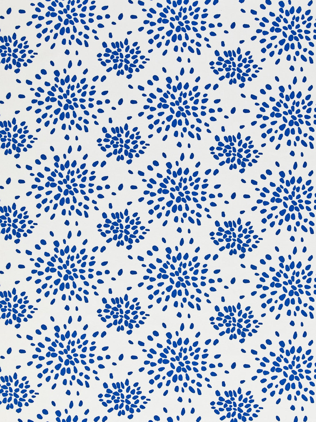 Fireworks Cotton Print fabric in blue on white color - pattern number HN 000BF1020 - by Scalamandre in the Stark Scalamandre Fabric LLC collection