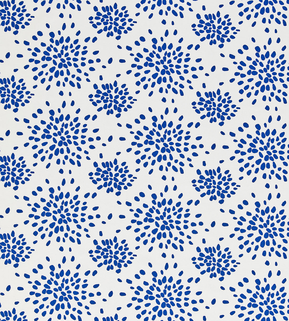 Fireworks Cotton Print fabric in blue on white color - pattern number HN 000BF1020 - by Scalamandre in the Scalamandre Dec 2024 collection