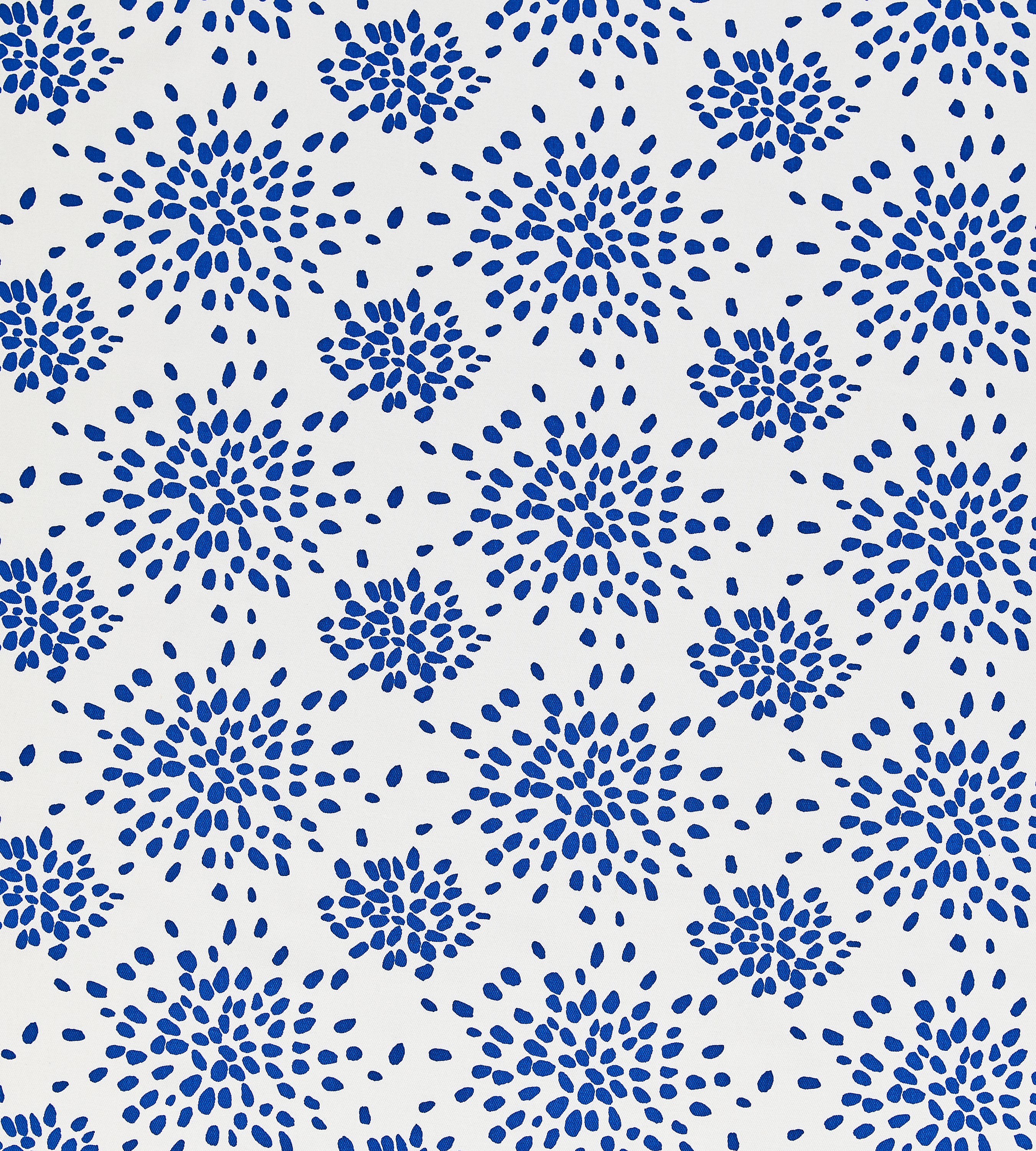 Fireworks Cotton Print fabric in blue on white color - pattern number HN 000BF1020 - by Scalamandre in the  collection