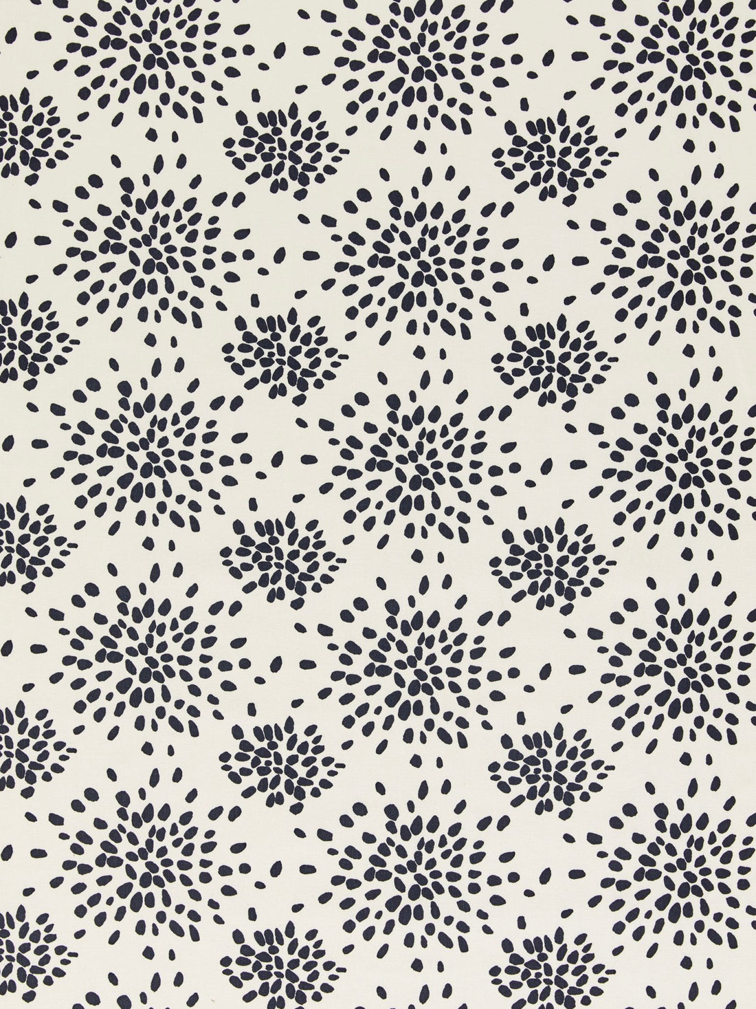 Fireworks Cotton Print fabric in black on off-white color - pattern number HN 000EF1020 - by Scalamandre in the Stark Scalamandre Fabric LLC collection