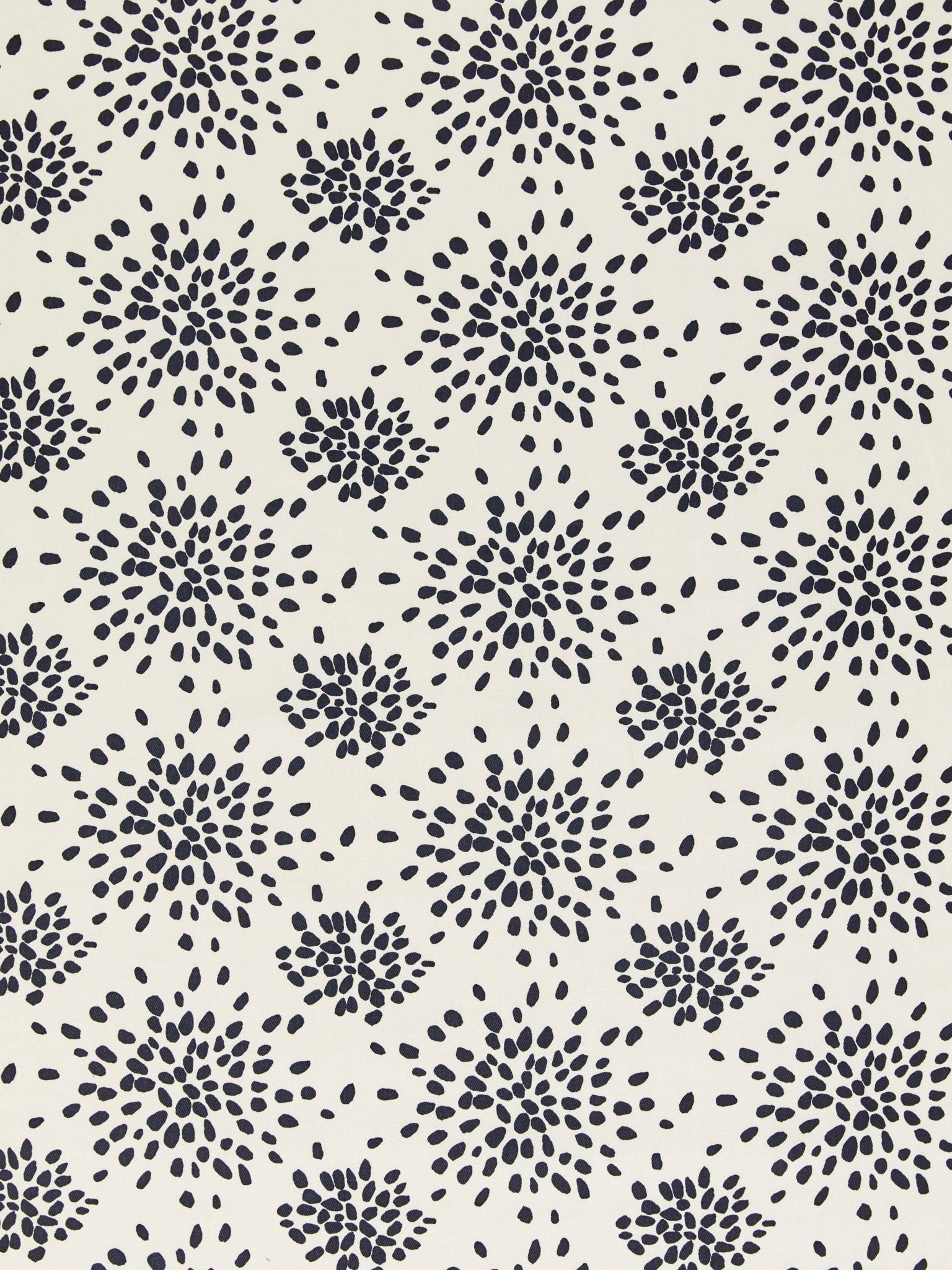 Fireworks Cotton Print fabric in black on off-white color - pattern number HN 000EF1020 - by Scalamandre in the Stark Scalamandre Fabric LLC collection