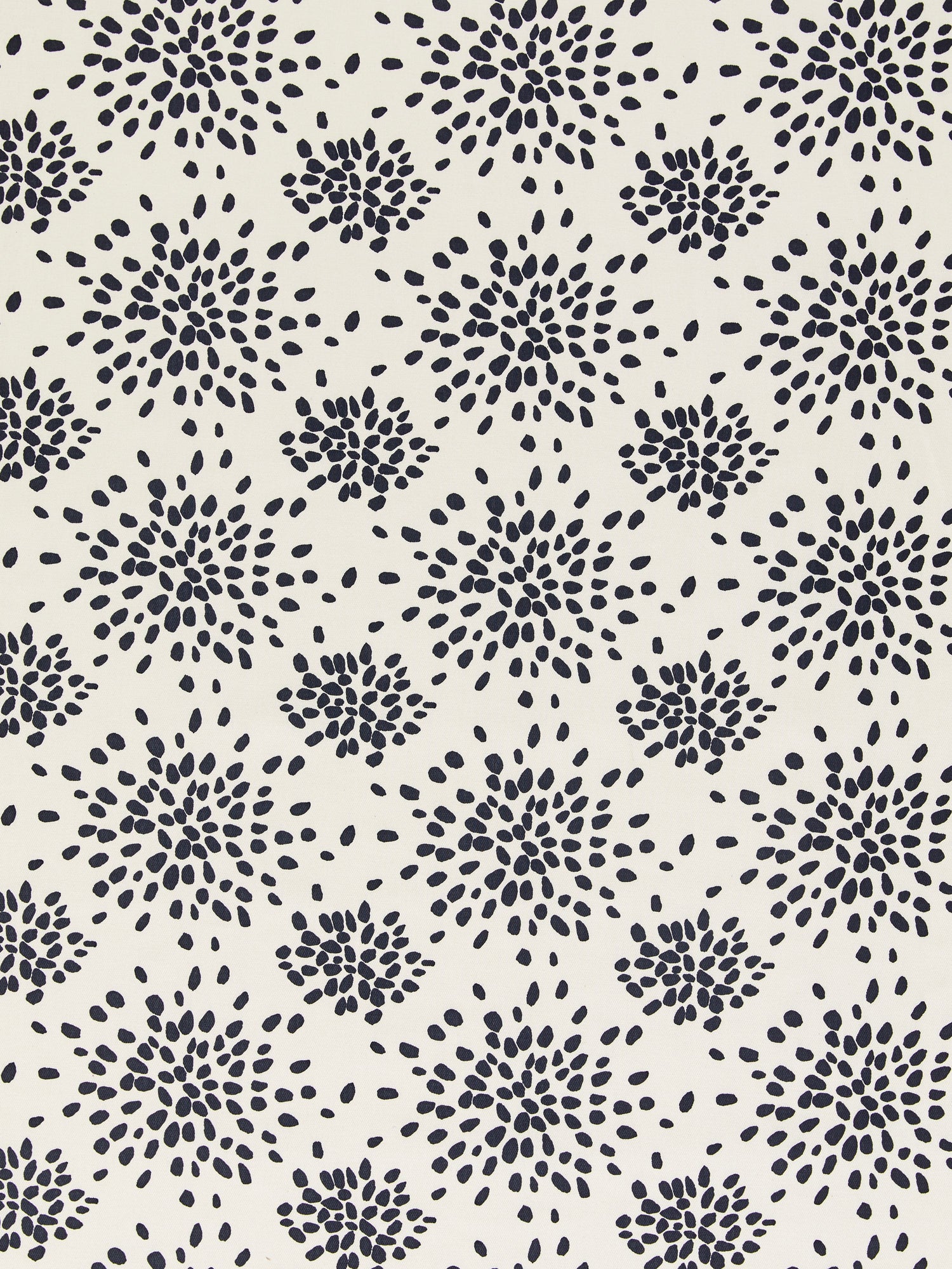 Fireworks Cotton Print fabric in black on off white color - pattern number HN 000EF1020 - by Scalamandre in the Scalamandre Dec 2024 collection