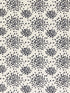 Fireworks Cotton Print fabric in black on off white color - pattern number HN 000EF1020 - by Scalamandre in the Scalamandre Dec 2024 collection